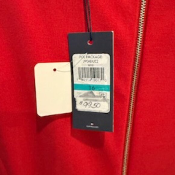 Tommy Hilfiger Red Fit Scuba Flare Dress 12 (Red) - Picture 6 of 7